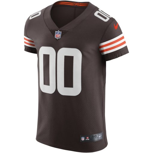 Cleveland Browns Nike Vapor Elite Custom Jersey – Brown - Image 2