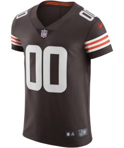Alternative view of Cleveland Browns Nike Vapor Elite Custom Jersey – Brown