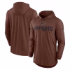 Men’s Nike Brown New England Patriots Salute To Service Lightweight Long Sleeve Hoodie T-Shirt