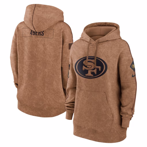 Men’s Nike Brown San Francisco 49ers Salute To Service Pullover Hoodie