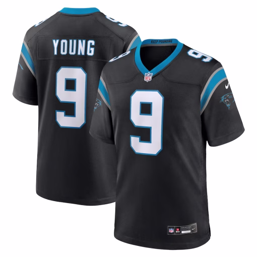 Bryce Young Carolina Panthers Nike Team Game Jersey – Black