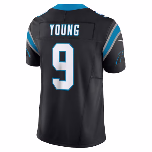 Bryce Young Carolina Panthers Nike Vapor F.U.S.E. Limited Jersey – Black - Image 3