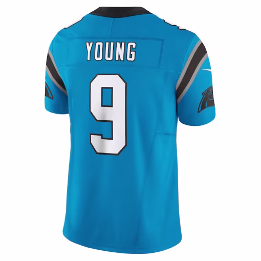 Bryce Young Carolina Panthers Nike Vapor F.U.S.E. Limited Jersey – Blue - Image 3