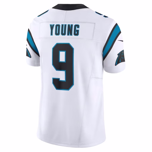Bryce Young Carolina Panthers Nike Vapor F.U.S.E. Limited Jersey – White - Image 3