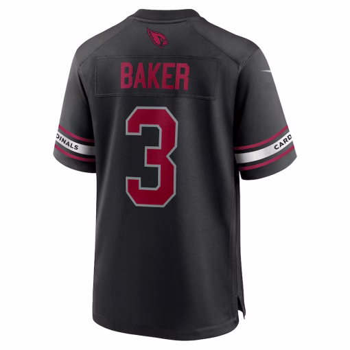 Budda Baker Arizona Cardinals Nike Game Jersey – Black - Image 3