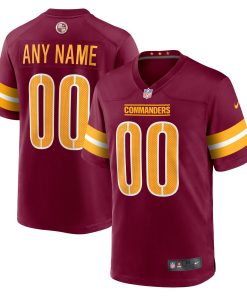 Washington Commanders Nike Game Custom Player Jersey – Burgundy