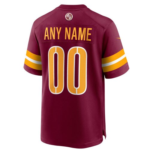 Washington Commanders Nike Game Custom Player Jersey – Burgundy - Image 3