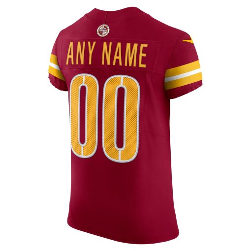 Washington Commanders Nike Team Vapor F.U.S.E. Elite Custom Jersey –  Burgundy - Image 3