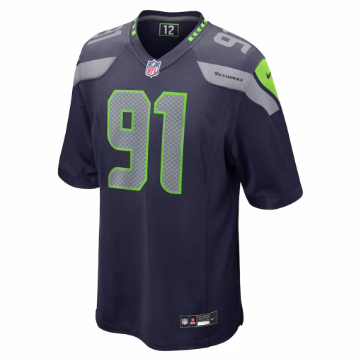 Byron Murphy II Seattle Seahawks Nike Player Game Jersey – College Navy - Image 2