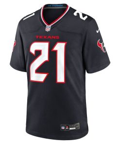 Alternative view of Calen Bullock Houston Texans Nike Team Game Jersey – Navy