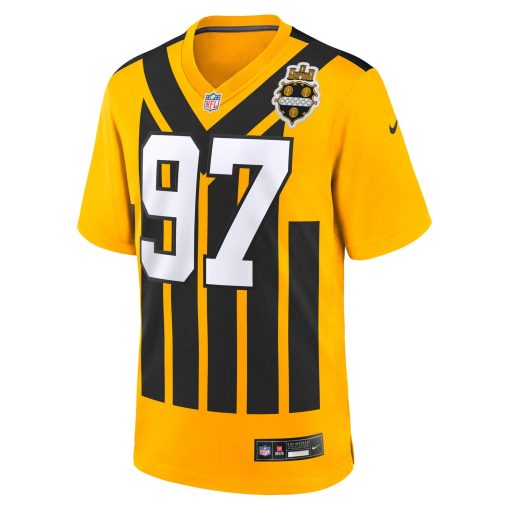 Cameron Heyward Pittsburgh Steelers Nike Alternate 1933 Throwback Game Jersey – Gold - Image 2