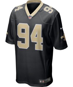 Alternative view of Cameron Jordan New Orleans Saints Nike Game Jersey – Black