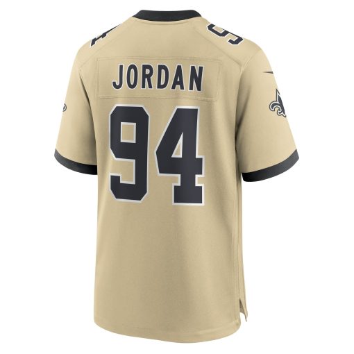 Cameron Jordan New Orleans Saints Nike Gameday Golds Alternate Game Player Jersey – Gold - Image 3