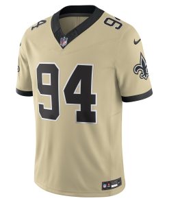 Alternative view of Cameron Jordan New Orleans Saints Nike Gameday Golds Alternate Vapor F.U.S.E. Limited Jersey – Gold