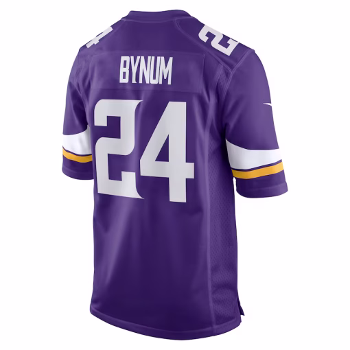 Camryn Bynum Minnesota Vikings Nike Player Game Jersey – Purple - Image 3