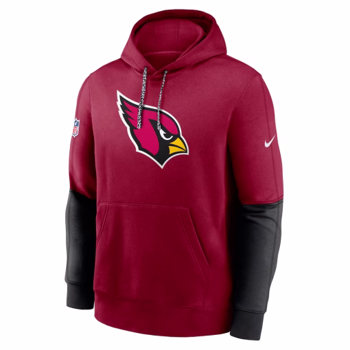 Arizona Cardinals Nike 2024 Sideline Club Pullover Hoodie – Cardinal - Image 2