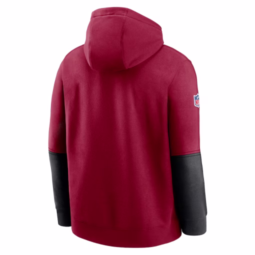 Arizona Cardinals Nike 2024 Sideline Club Pullover Hoodie – Cardinal - Image 3