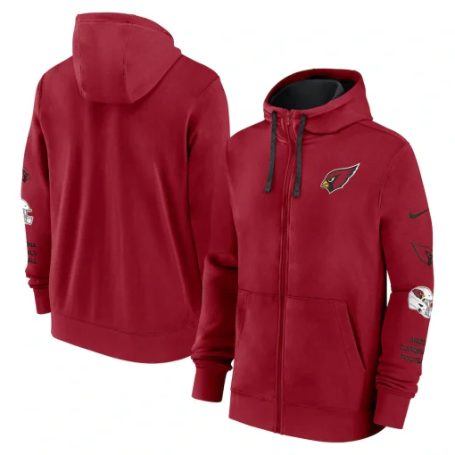 Arizona Cardinals Nike Club Full-Zip Hoodie Jacket – Cardinal