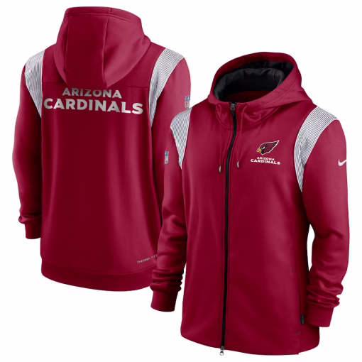 Arizona Cardinals Nike Performance Sideline Lockup Full-Zip Hoodie – Cardinal