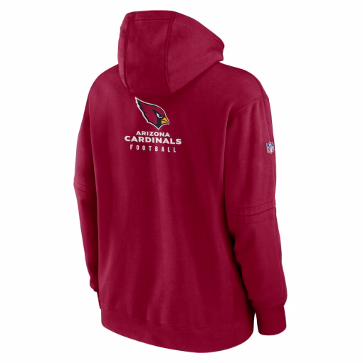 Arizona Cardinals Nike Sideline Club Fleece Pullover Hoodie – Cardinal - Image 3