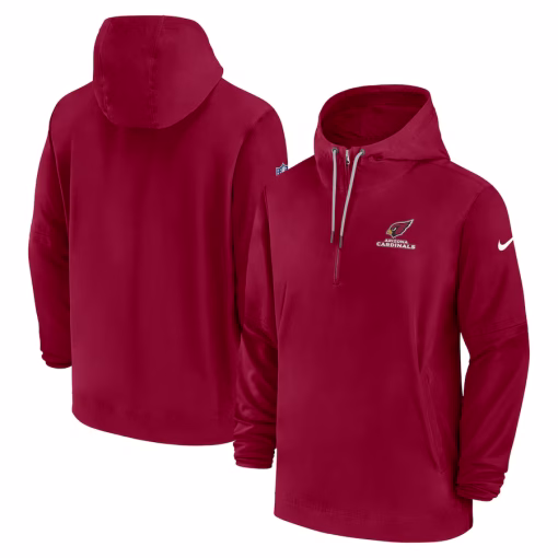 Arizona Cardinals Nike Sideline Half-Zip Hoodie – Cardinal