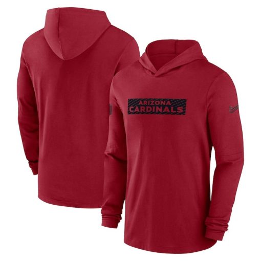 Arizona Cardinals Nike Sideline Hoodie Performance Long Sleeve T-Shirt – Cardinal