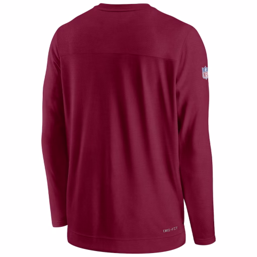 Arizona Cardinals Nike Sideline Lockup Performance Pullover Sweatshirt – Cardinal - Image 3