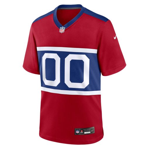 New York Giants Nike Alternate Game Custom Jersey – Century Red - Image 2