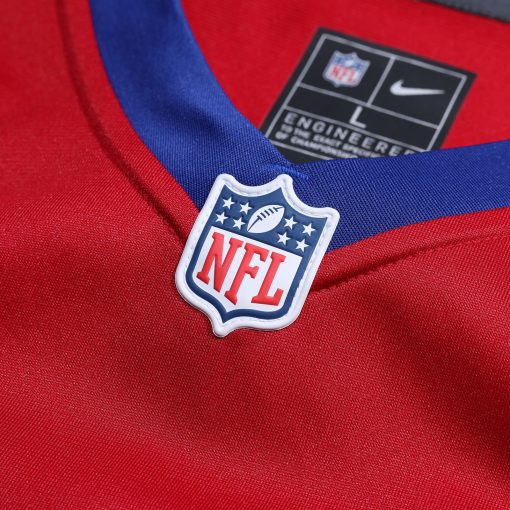 New York Giants Nike Alternate Game Custom Jersey – Century Red - Image 4
