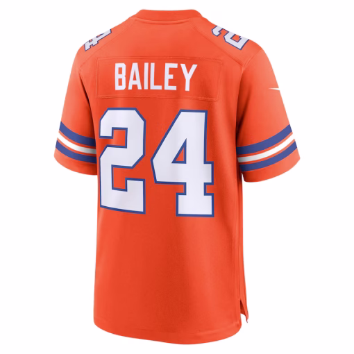 Champ Bailey Denver Broncos Nike Mile High Collection 1977 Throwback Retired Player Game Jersey – Orange - Image 2