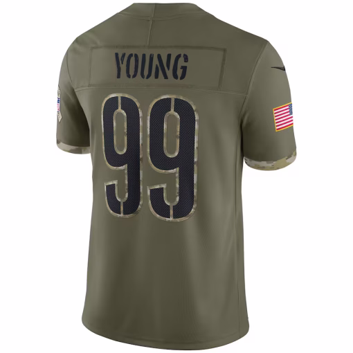 Chase Young Washington Commanders Nike Salute To Service Limited Jersey – Olive - Image 2