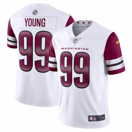 Chase Young Washington Commanders Nike Vapor Limited Jersey – White