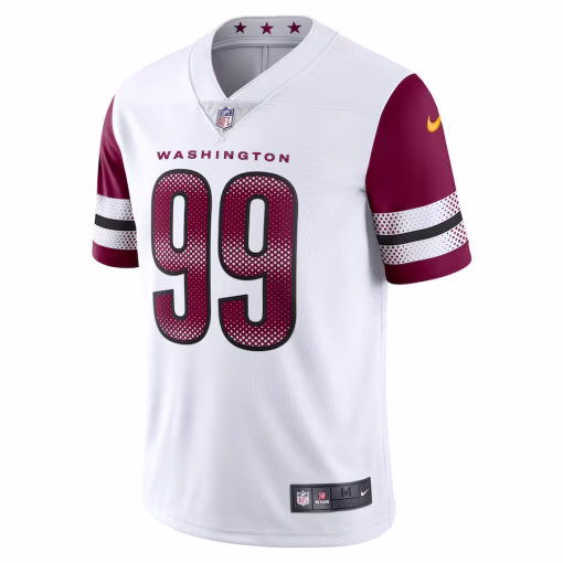 Chase Young Washington Commanders Nike Vapor Limited Jersey – White - Image 2