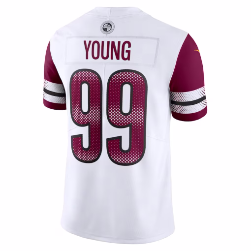 Chase Young Washington Commanders Nike Vapor Limited Jersey – White - Image 3