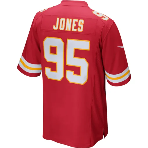Men’s Kansas City Chiefs Chris Jones Nike Red Game Jersey - Image 3