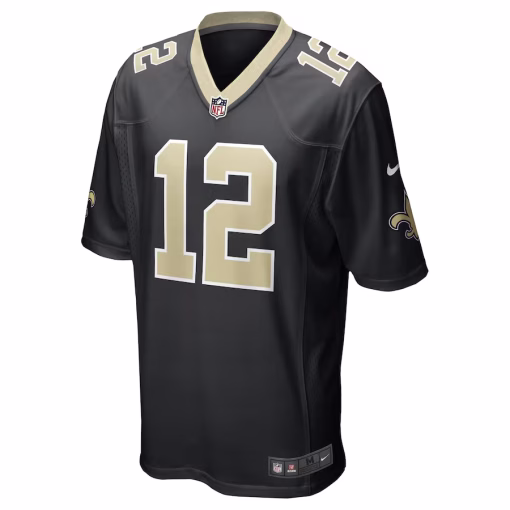 Chris Olave New Orleans Saints Nike Player Game Jersey – Black - Image 2