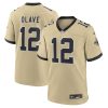 Chris Olave New Orleans Saints Nike Gameday Golds Alternate Game Player Jersey – Gold
