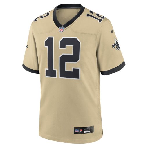 Chris Olave New Orleans Saints Nike Gameday Golds Alternate Game Player Jersey – Gold - Image 2