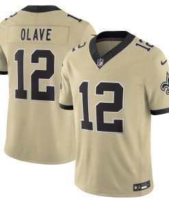 Chris Olave New Orleans Saints Nike Gameday Golds Alternate Vapor F.U.S.E. Limited Jersey – Gold