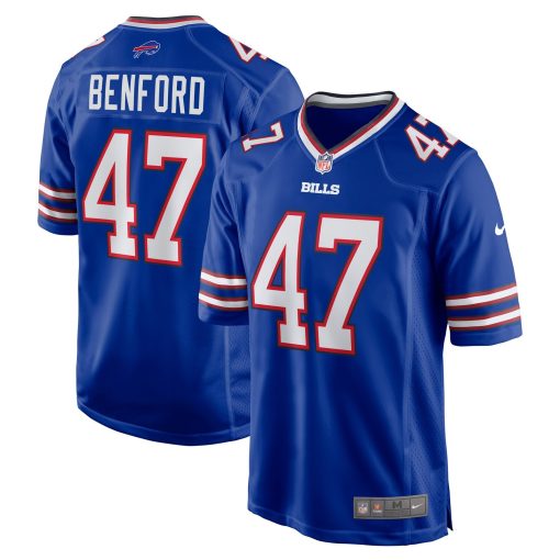 Christian Benford Buffalo Bills Nike Game Jersey – Royal
