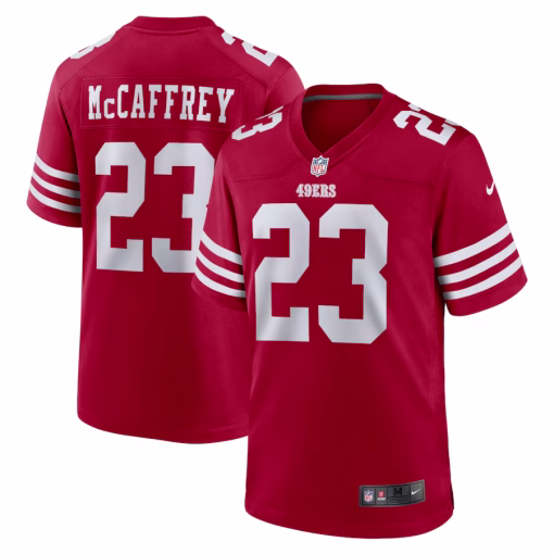 Christian McCaffrey San Francisco 49ers Nike Game Player Jersey – Scarlet