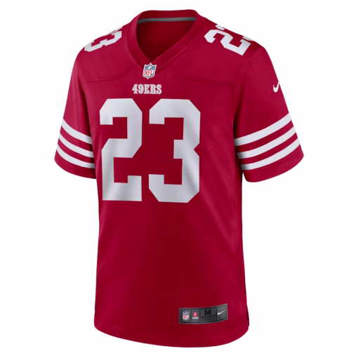 Christian McCaffrey San Francisco 49ers Nike Game Player Jersey – Scarlet - Image 2