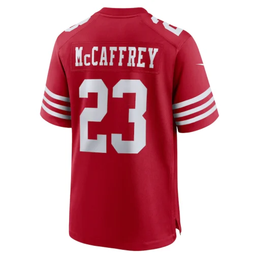 Christian McCaffrey San Francisco 49ers Nike Game Player Jersey – Scarlet - Image 3