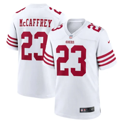 Christian McCaffrey San Francisco 49ers Nike Game Player Jersey – White
