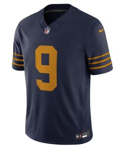 Alternative view of Christian Watson Green Bay Packers Nike The 1923 Classic Vapor F.U.S.E. Limited Jersey – Navy