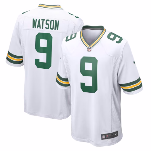 Men’s Green Bay Packers Christian Watson Nike White Game Jersey