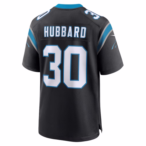 Chuba Hubbard Carolina Panthers Nike Team Game Jersey – Black - Image 3