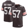 Clay Matthews Cleveland Browns Nike Game Retired Player Jersey – Brown