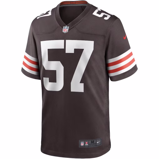 Clay Matthews Cleveland Browns Nike Game Retired Player Jersey – Brown - Image 2