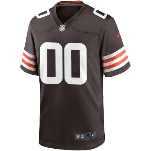 Nike Cleveland Browns Custom Game Jersey – Brown - Image 2